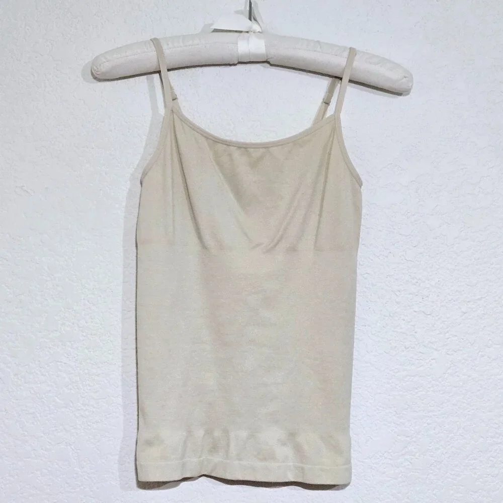 Soma Seamless Cami SMALL / MEDIUM Nude Shapewear Slimming Stretch Seam Free Tank